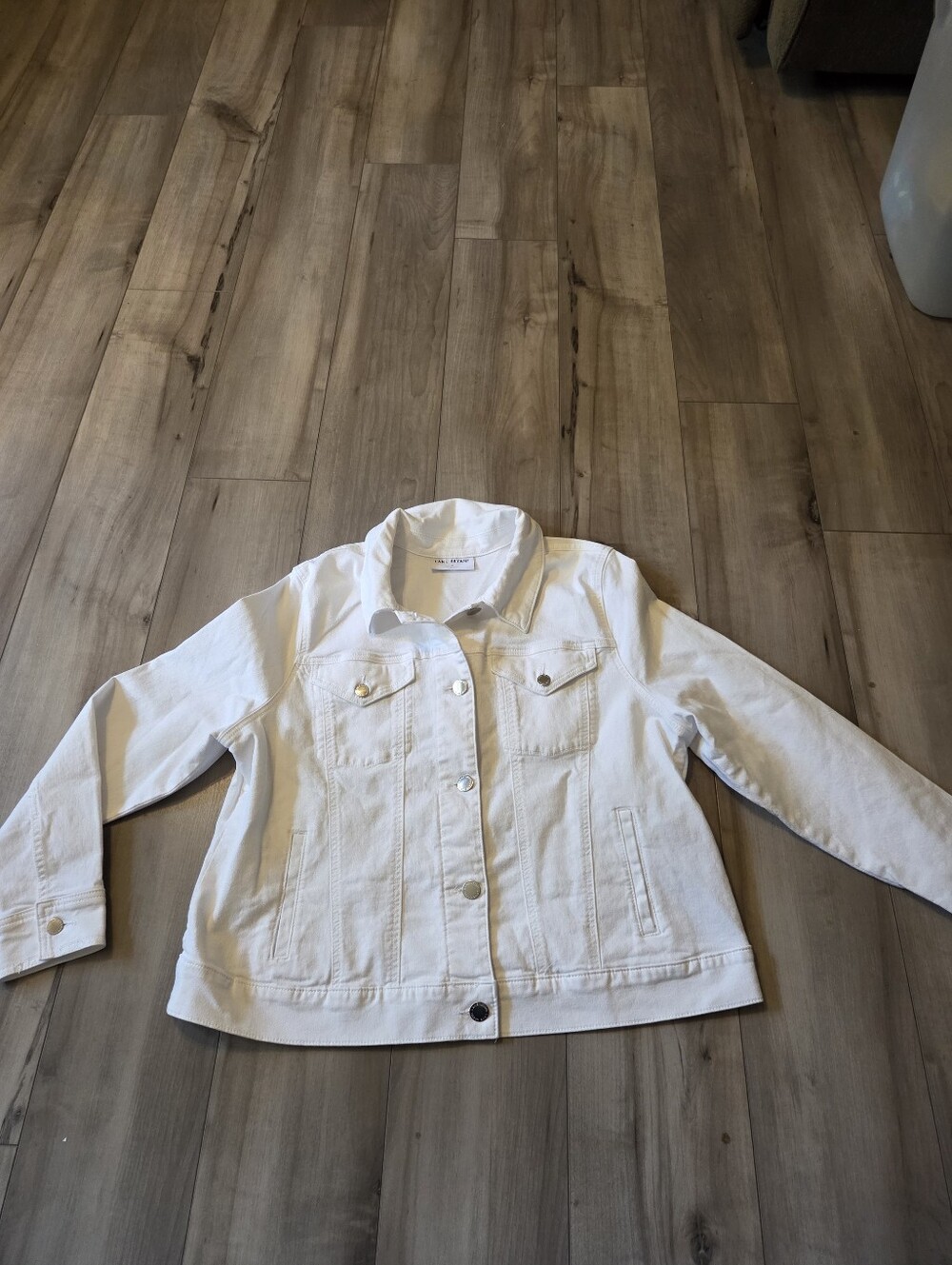 Lane Bryant White Denim Jacket